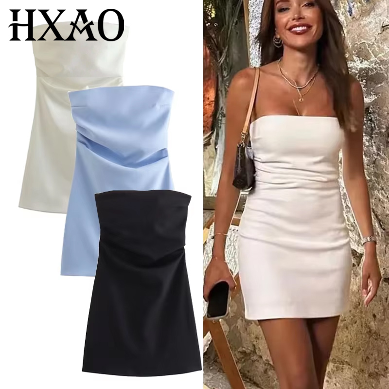 Summer Clothing Zara - TRAF Dress Donna Corsetto con spalle