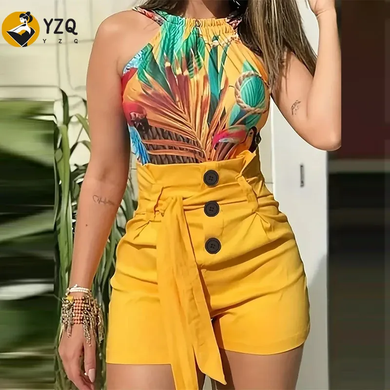Summer Clothing Zara - Y2K Pantaloncini frontali con bottoni solidi
