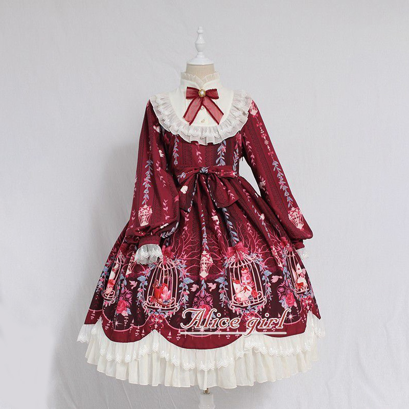 Summer Victorian Clothing - MAGOGO Kawaii Lolita Dress manica lunga