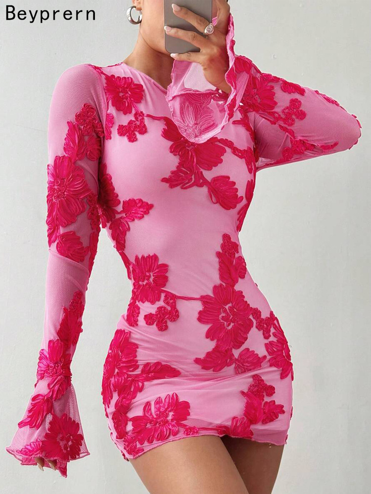 Summer Clothing Zara - Beyprern Glam Abito corto in rete
