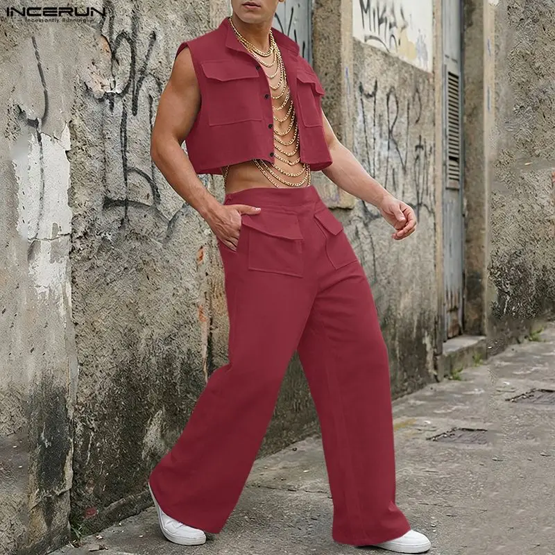 Summer Clothing Types - INCERUN Completi da Uomo: Top Corto