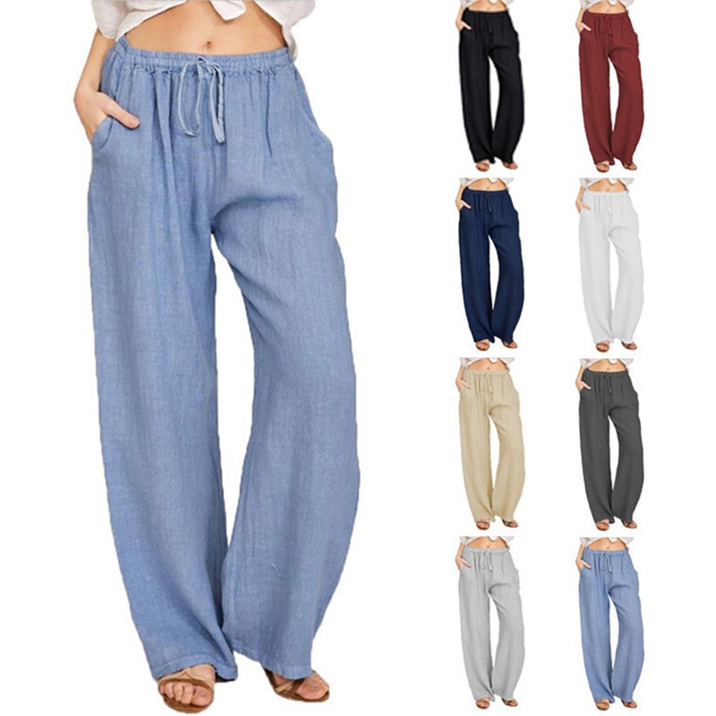 Summer Clothing Zara - Pantaloni da donna in cotone e