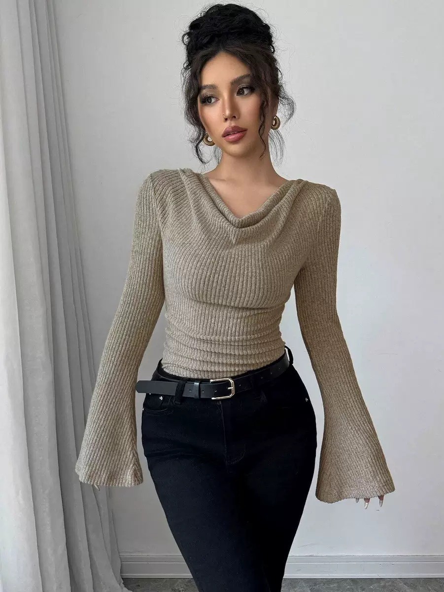 Off Shoulder Blouse - Top da donna a collo a