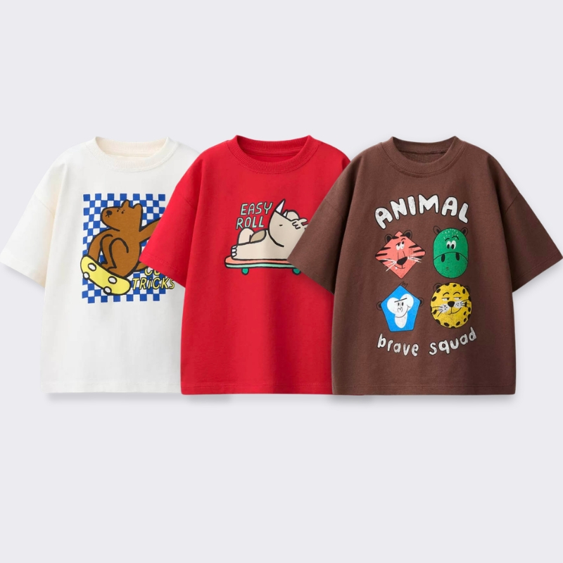 T-shirt stampata con cartoni a - Summer Clothing For Babies recensione e prezzo