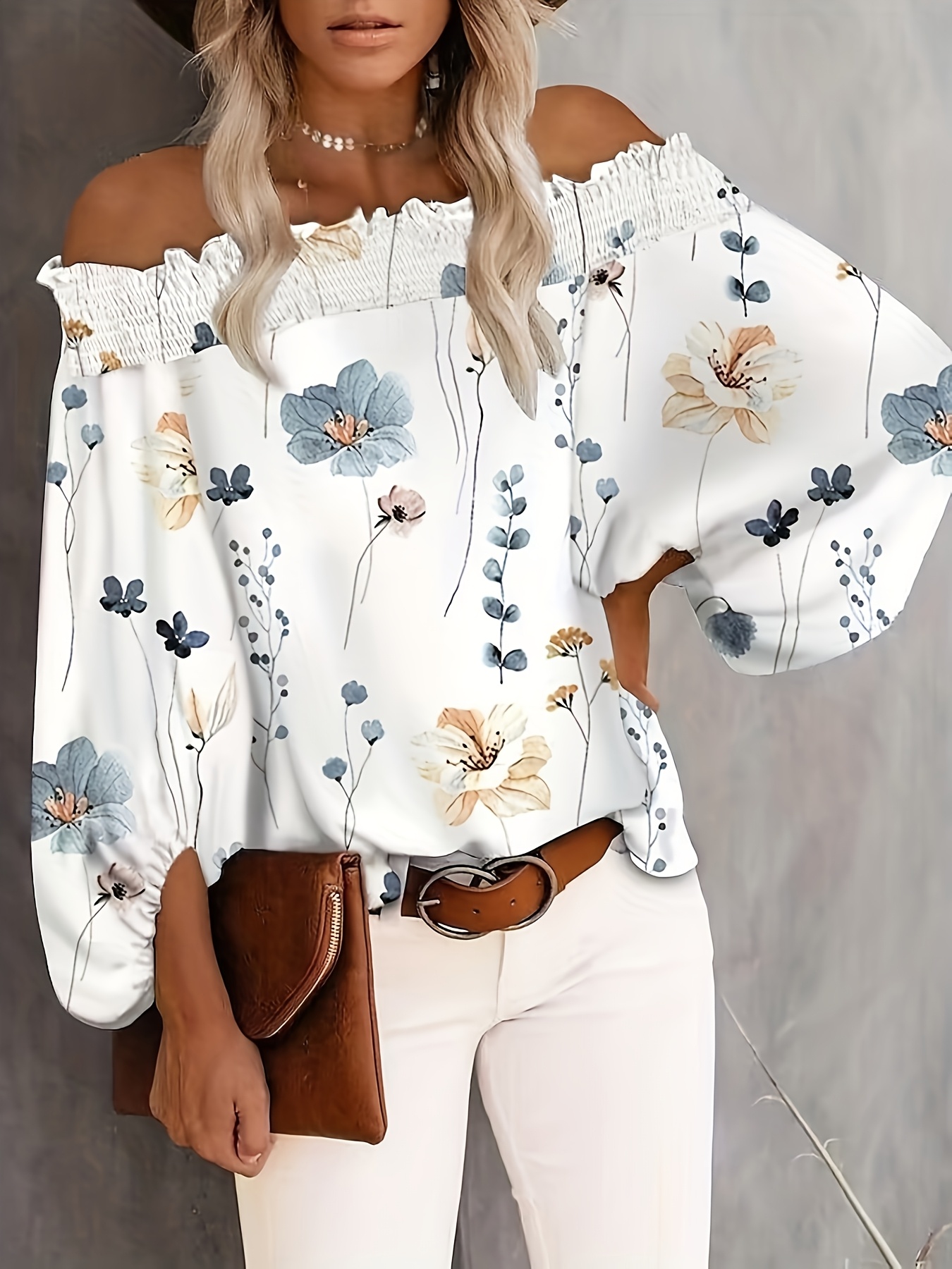 Camicetta da donna taglie fort - Off Shoulder Blouse recensione e prezzo