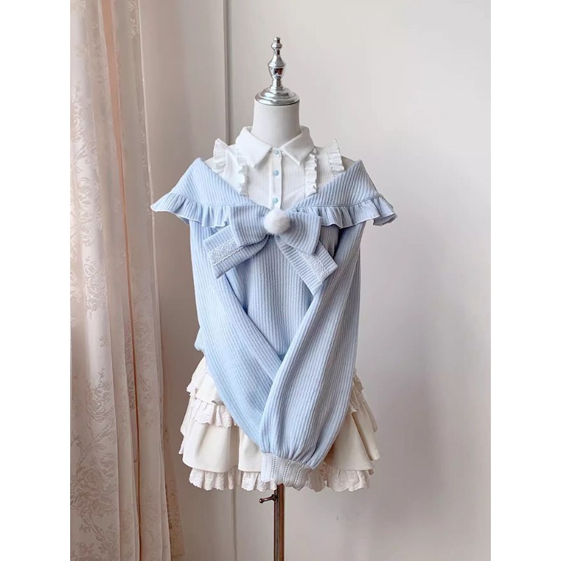 Set 2 Pezzi Kawaii Soft Girl L - Off Shoulder Blouse recensione e prezzo