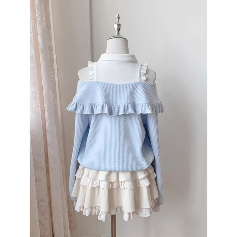 Set 2 Pezzi Kawaii Soft Girl L - Off Shoulder Blouse recensione e prezzo