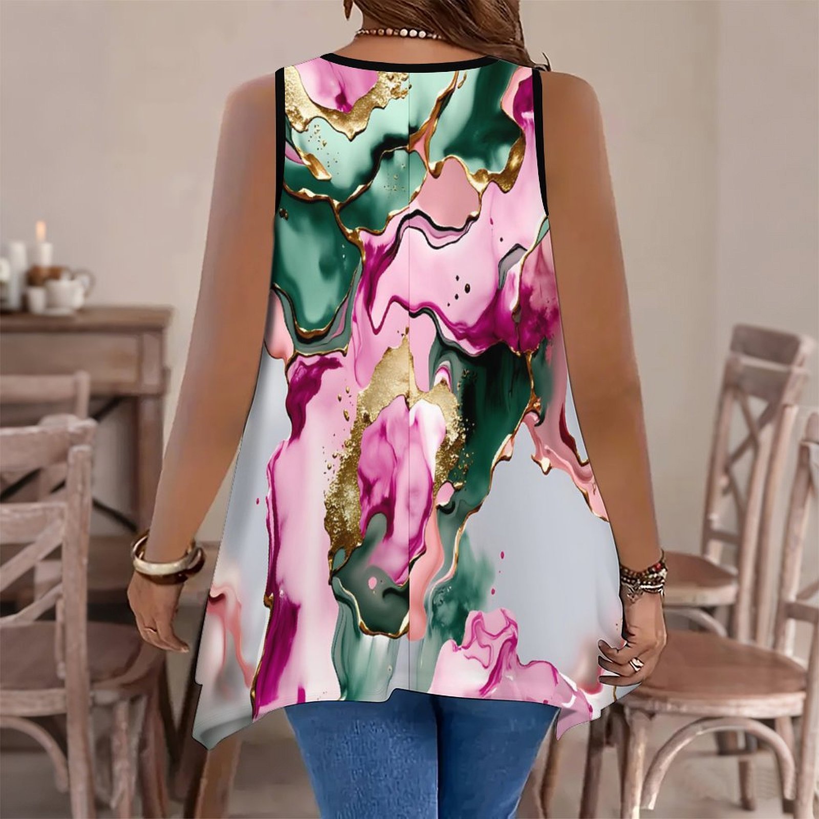 Elegante Top Senza Maniche con - Summer Clothing In Winter recensione e prezzo