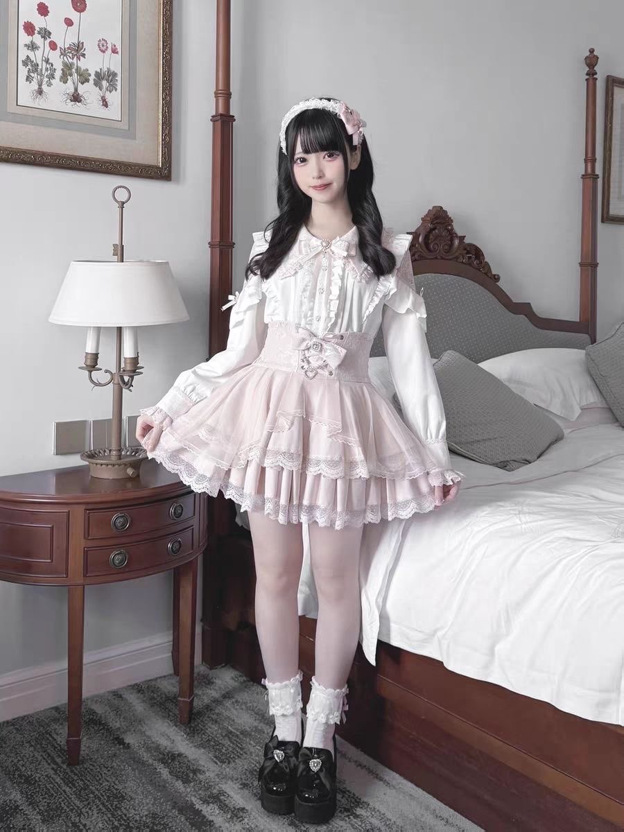 Set di Gonne Harajuku Kawaii p - Off Shoulder Blouse recensione e prezzo