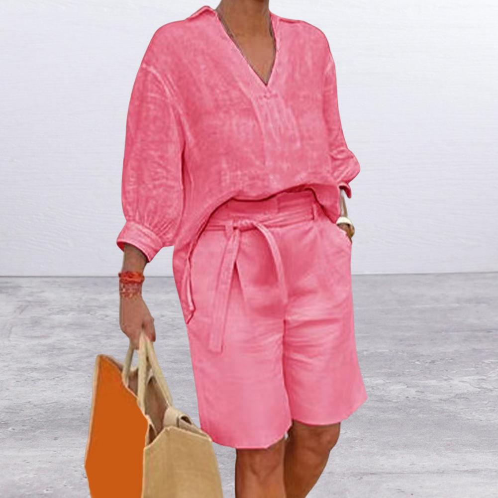 Completo due pezzi da donna in - Summer Clothing Linen recensione e prezzo